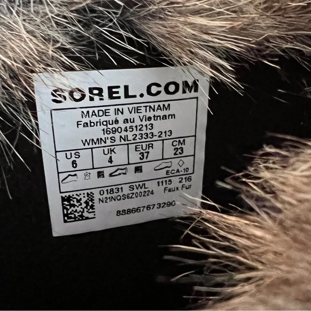Sorel Women's TOFINO II BOOT Peatmoss/Black NL2333-213 SIZE 6